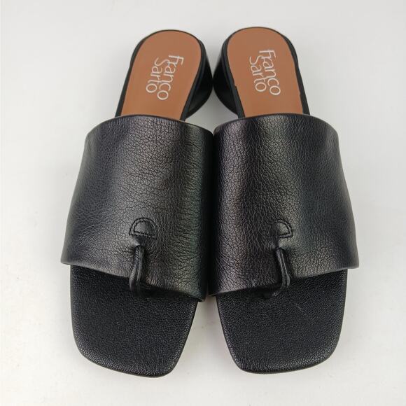 Franco Sarto SZ 8W Loran Black Leather Sandal NWOT - Picture 5 of 7